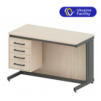 100404H Стіл вчительський лабoраторний Pro Line з підвісною тумбою