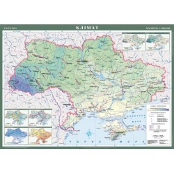 Україна. Клімат, м-б 1:1 000 000 (на планках)