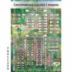 Стенд "Систематика рослин і тварин" (Ціну уточнюйте у менеджера)